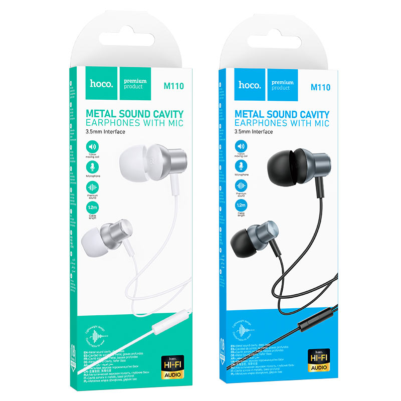 Hoco M110 Wired Earphones with Mic